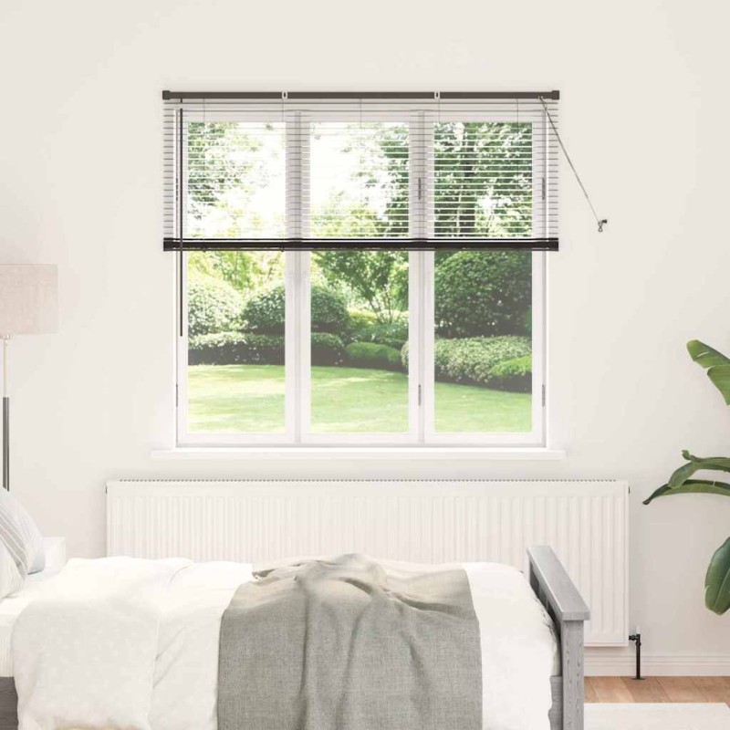 vidaXL Βενετσιάνικες Ρόδες Μαύρο 130 x 150 cm Αλουμίνιο