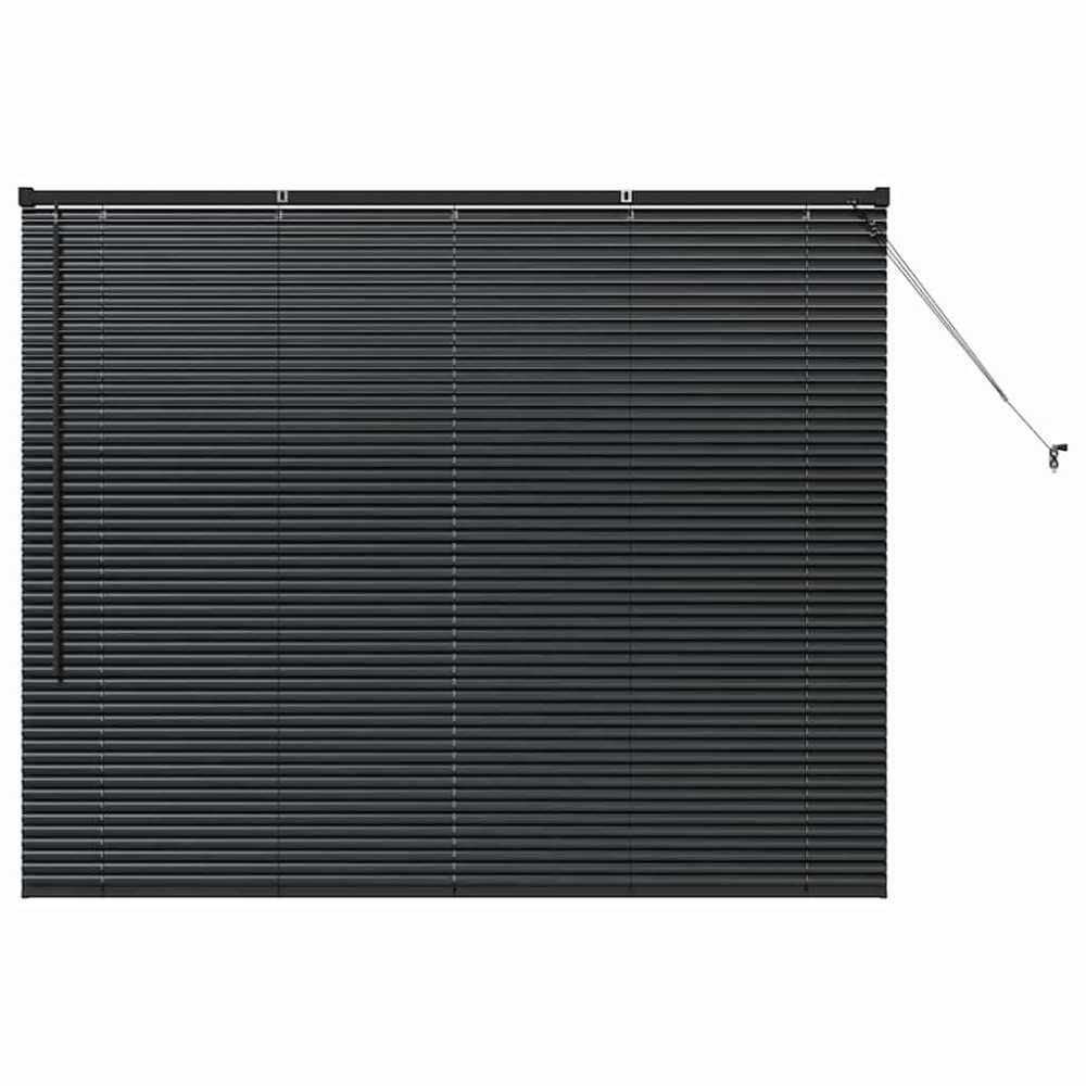 vidaXL Βενετσιάνικες Ρόδες Μαύρο 130 x 155 εκ Αλουμίνιο