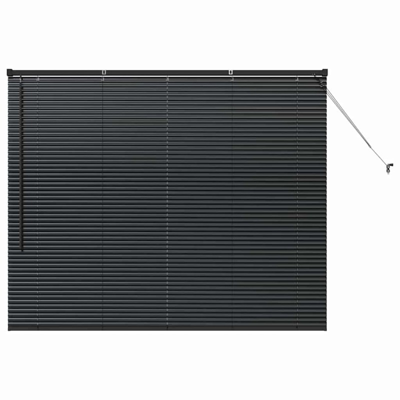 vidaXL Βενετσιάνικες Ρόδες Μαύρο 130 x 155 εκ Αλουμίνιο