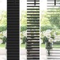 vidaXL Βενετσιάνικες Ρόδες Μαύρο 130 x 155 εκ Αλουμίνιο
