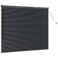 vidaXL Βενετσιάνικες Ρόδες Μαύρο 130 x 155 εκ Αλουμίνιο