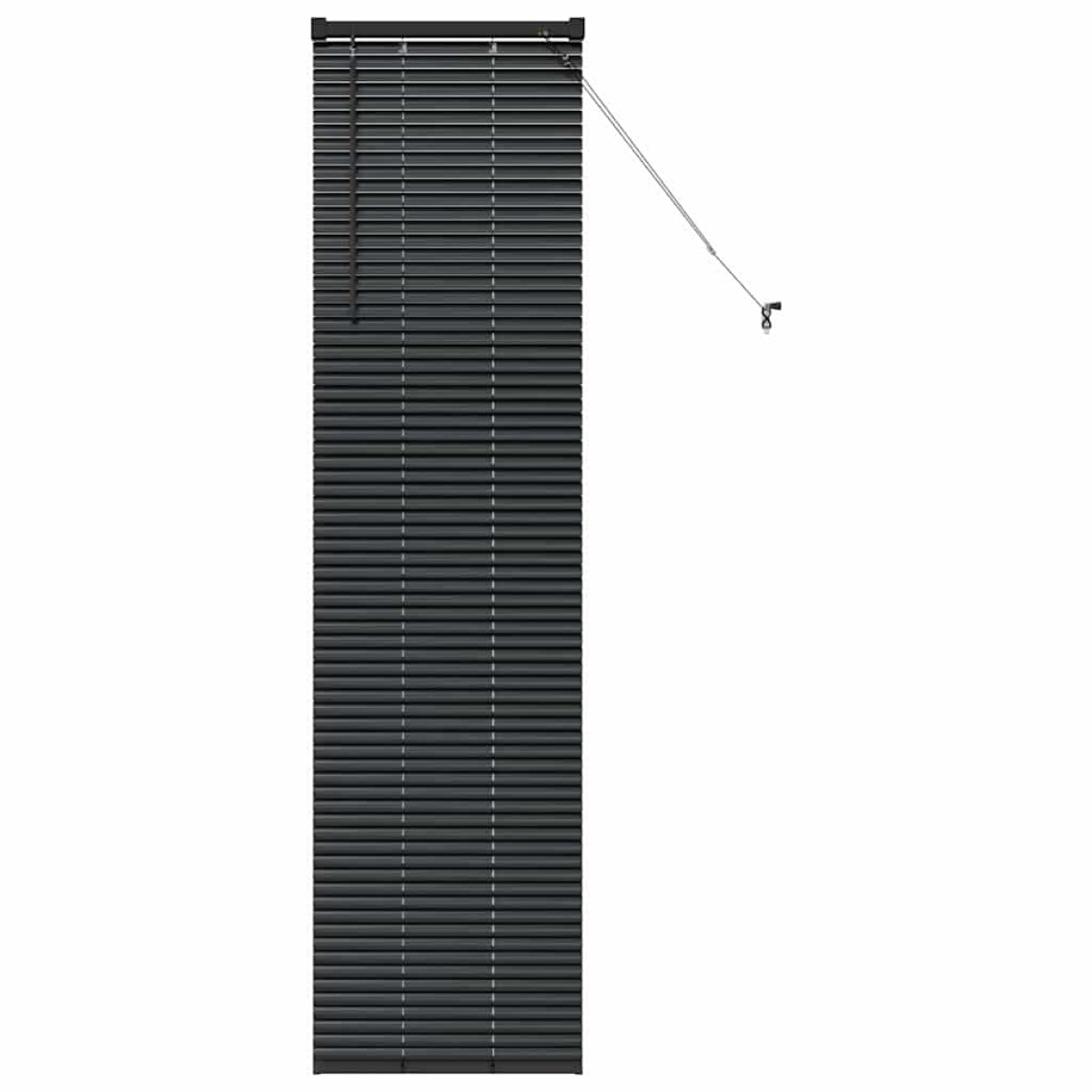 vidaXL Βενετσιάνικες Ρόδες Μαύρο 175 x 50 εκ Αλουμίνιο