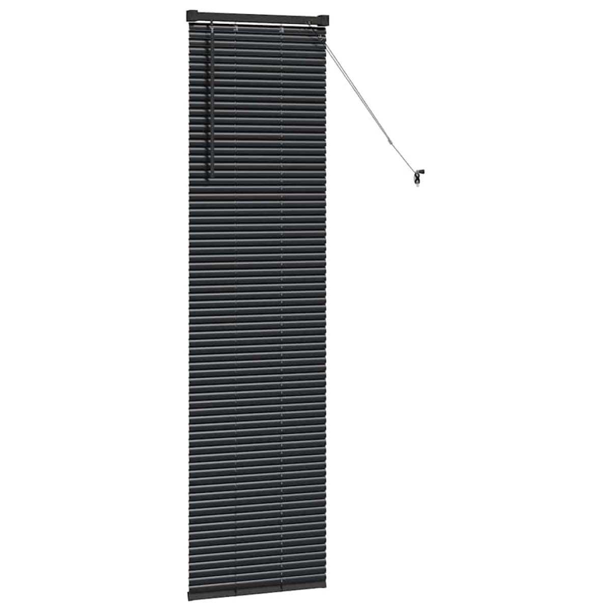 vidaXL Βενετσιάνικες Ρόδες Μαύρο 175 x 50 εκ Αλουμίνιο