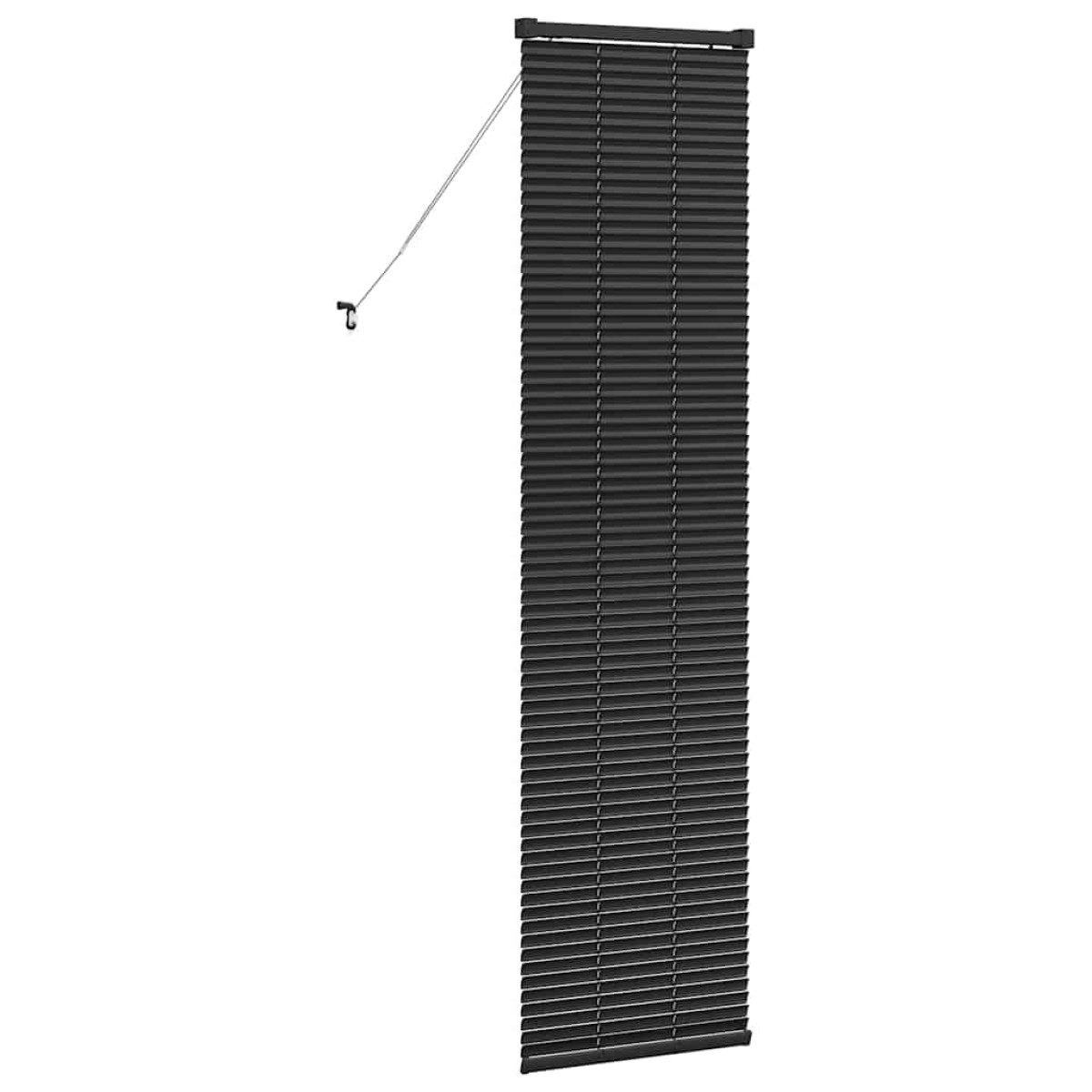 vidaXL Βενετσιάνικες Ρόδες Μαύρο 175 x 50 εκ Αλουμίνιο