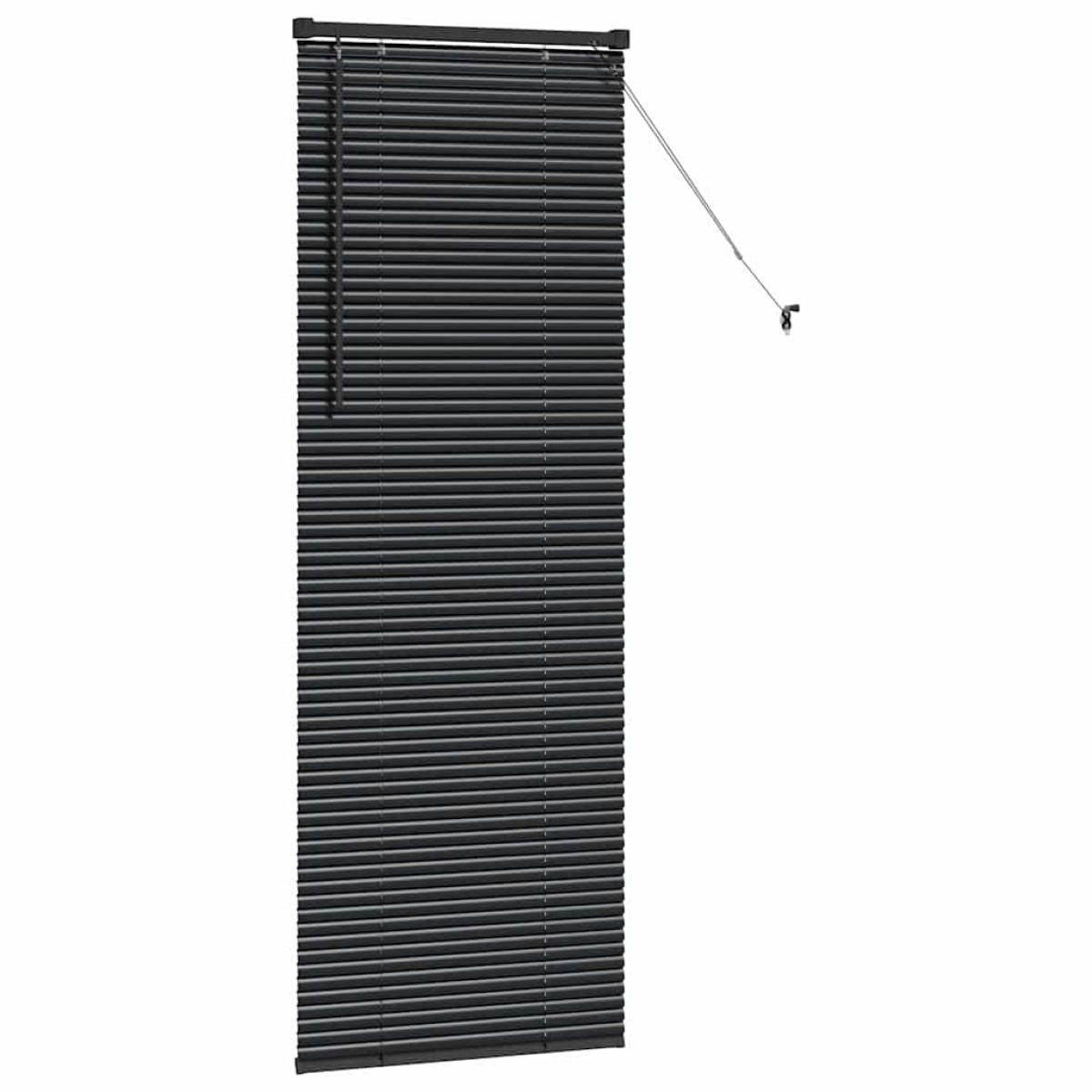 vidaXL Βενετσιάνικες Ρόδες Μαύρο 175 x 55 εκ Αλουμίνιο
