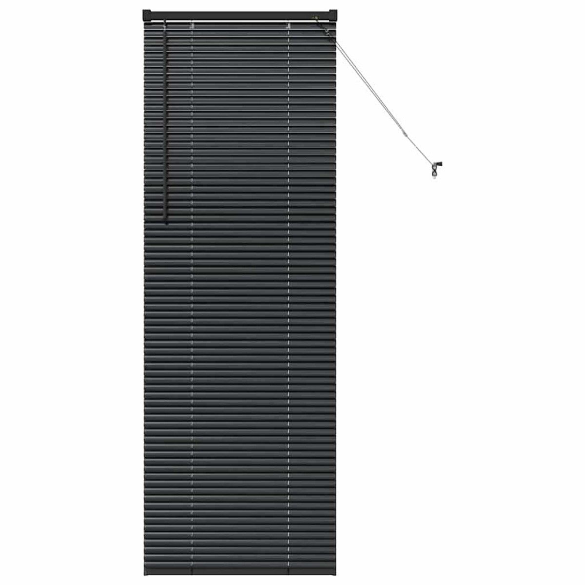 vidaXL Βενετσιάνικες Ρόδες Μαύρο 175 x 60 εκ Αλουμίνιο