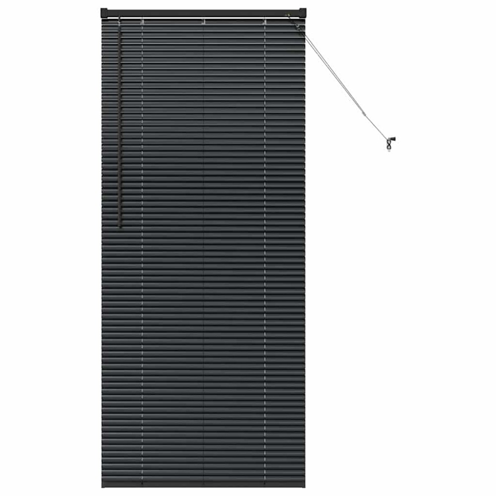 vidaXL Βενετσιάνικες Ρόδες Μαύρο 175 x 70 εκ Αλουμίνιο