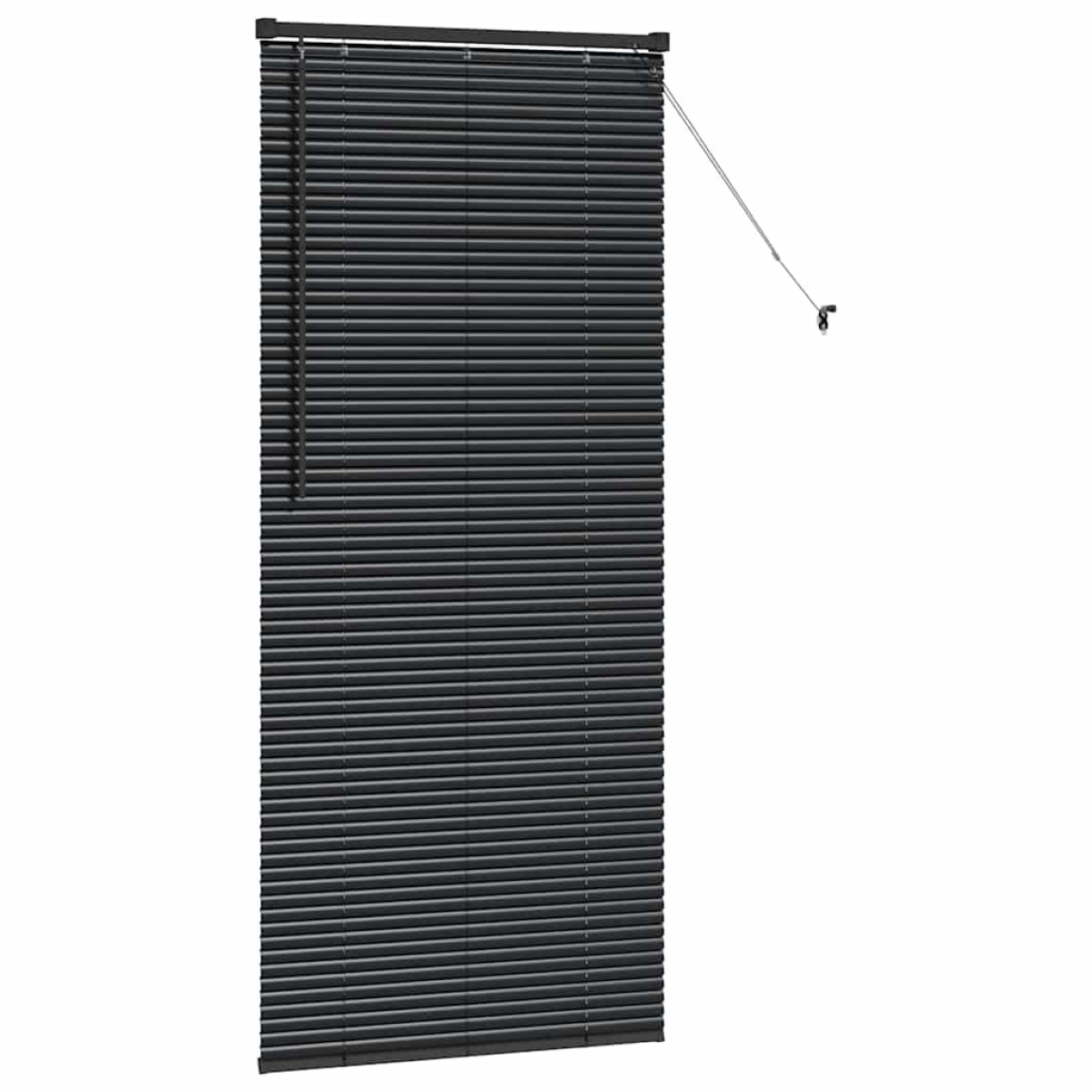 vidaXL Βενετσιάνικες Ρόδες Μαύρο 175 x 75 εκ Αλουμίνιο