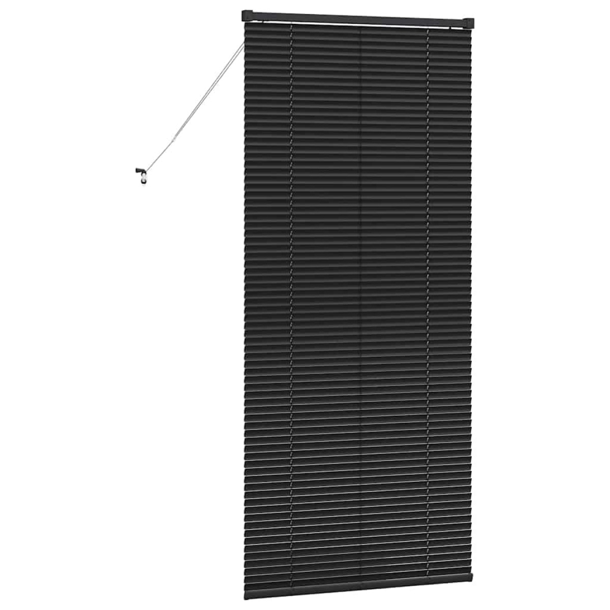 vidaXL Βενετσιάνικες Ρόδες Μαύρο 175 x 75 εκ Αλουμίνιο