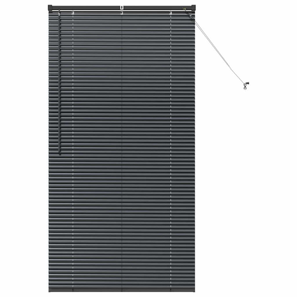 vidaXL Βενετσιάνικες Ρόδες Μαύρο 175 x 90 εκ Αλουμίνιο