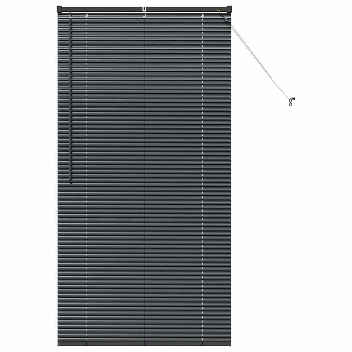 vidaXL Βενετσιάνικες Ρόδες Μαύρο 175 x 90 εκ Αλουμίνιο