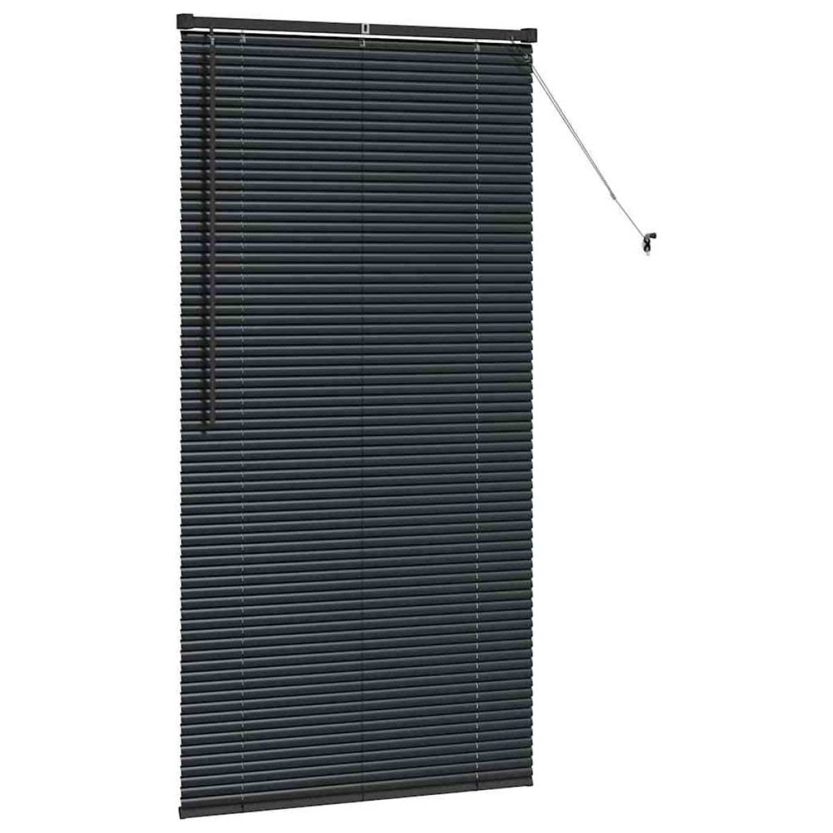 vidaXL Βενετσιάνικες Ρόδες Μαύρο 175 x 90 εκ Αλουμίνιο