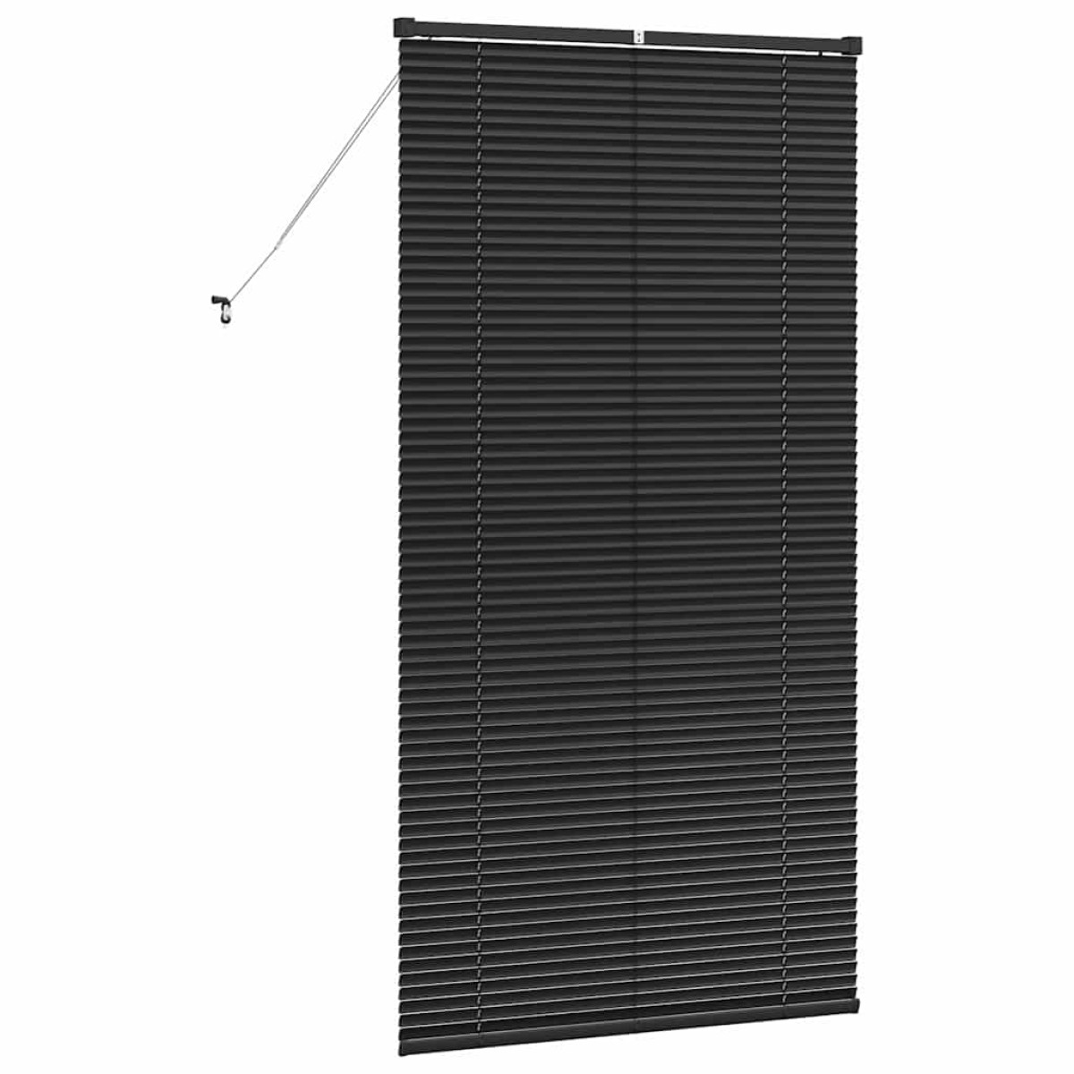 vidaXL Βενετσιάνικες Ρόδες Μαύρο 175 x 90 εκ Αλουμίνιο