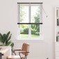 vidaXL Βενετσιάνικες Ρόδες Μαύρο 175 x 90 εκ Αλουμίνιο