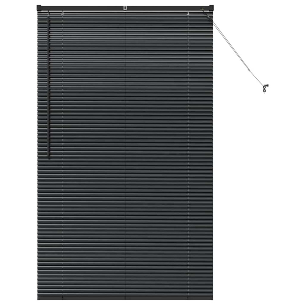 vidaXL Βενετσιάνικες Ρόδες Μαύρο 175 x 100 εκ. Αλουμίνιο