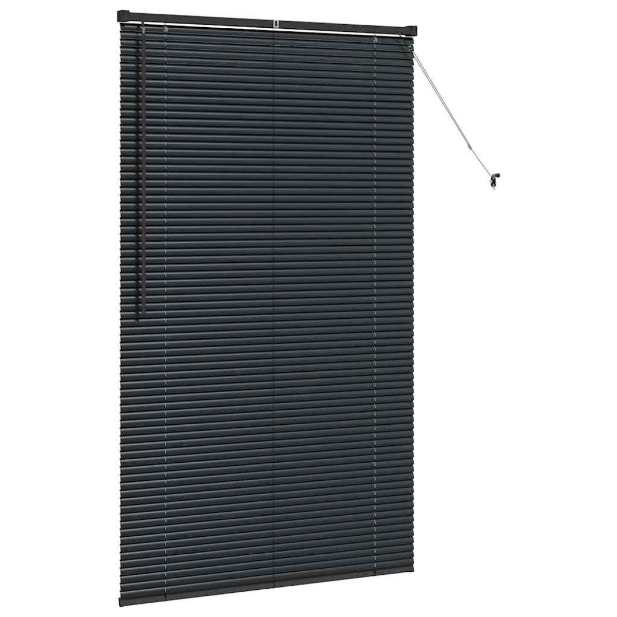 vidaXL Βενετσιάνικες Ρόδες Μαύρο 175 x 105 εκ Αλουμίνιο