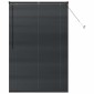 vidaXL Βενετσιάνικες Ρόδες Μαύρο 175 x 110 εκ Αλουμίνιο