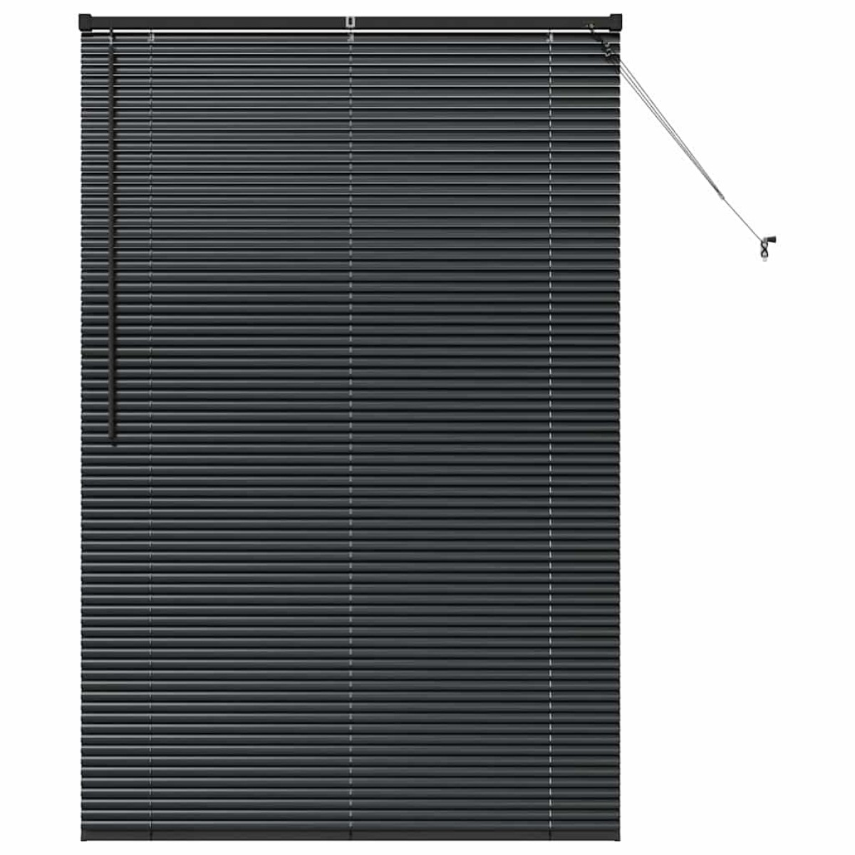 vidaXL Βενετσιάνικες Ρόδες Μαύρο 175 x 115 εκ Αλουμίνιο