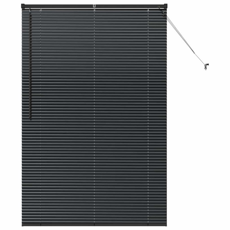 vidaXL Βενετσιάνικες Ρόδες Μαύρο 175 x 115 εκ Αλουμίνιο