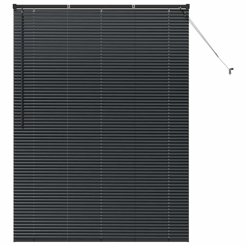 vidaXL Βενετσιάνικες Ρόδες Μαύρο 175 x 130 εκ Αλουμίνιο