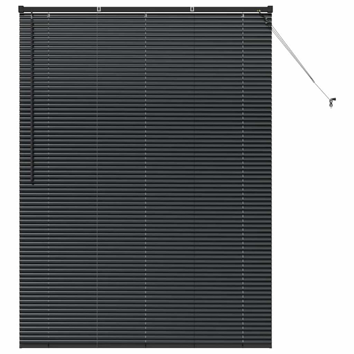 vidaXL Βενετσιάνικες Ρόδες Μαύρο 175 x 135 εκ Αλουμίνιο