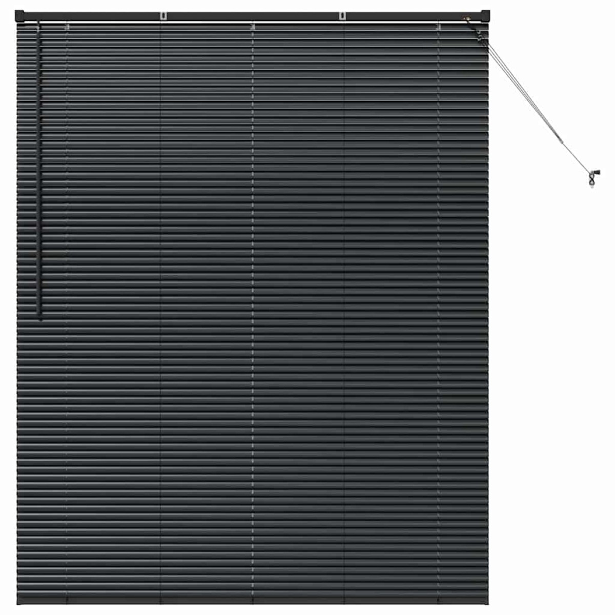 vidaXL Βενετσιάνικες Ρόδες Μαύρο 175 x 140 εκ. Αλουμίνιο