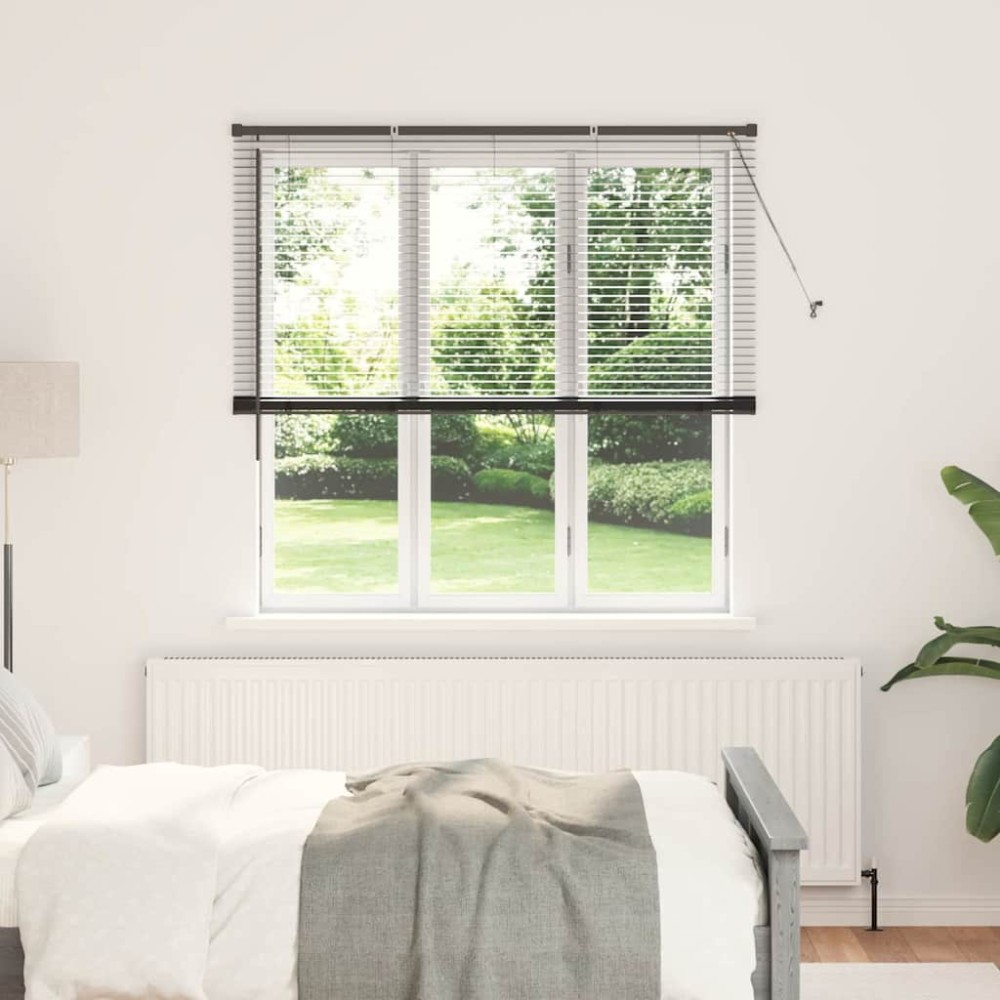 vidaXL Βενετσιάνικες Ρόδες Μαύρο 175 x 145 εκ Αλουμίνιο