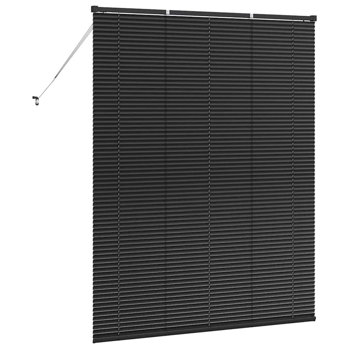 vidaXL Βενετσιάνικες Ρόδες Μαύρο 175 x 145 εκ Αλουμίνιο