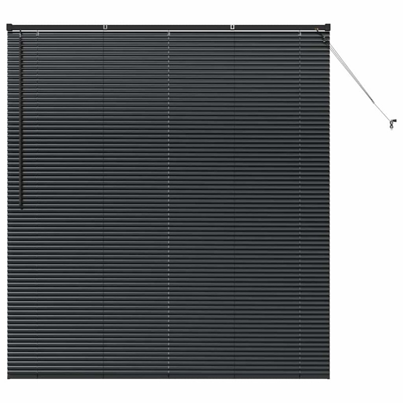vidaXL Βενετσιάνικες Ρόδες Μαύρο 175 x 160 εκ Αλουμίνιο