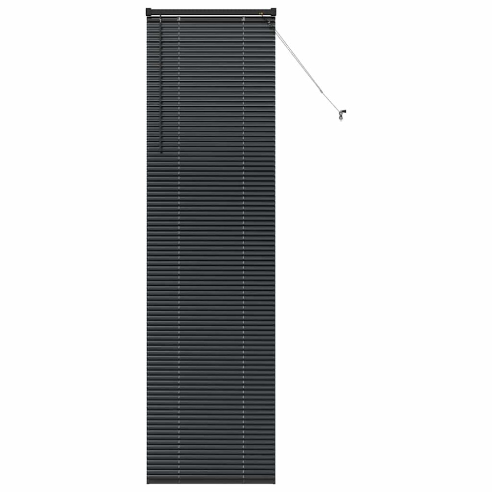vidaXL Βενετσιάνικες Ρόδες Μαύρο 220 x 65 εκ Αλουμίνιο