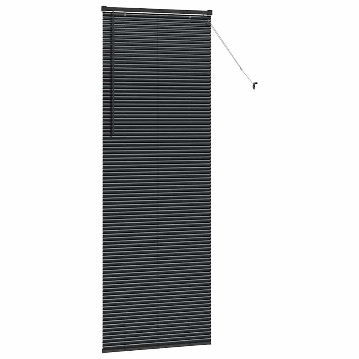 vidaXL Βενετσιάνικες Ρόδες Μαύρο 220 x 75 εκ Αλουμίνιο