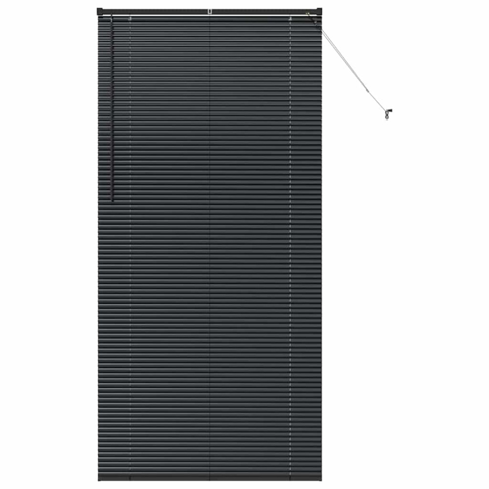 vidaXL Βενετσιάνικες Ρόδες Μαύρο 220 x 105 εκ Αλουμίνιο