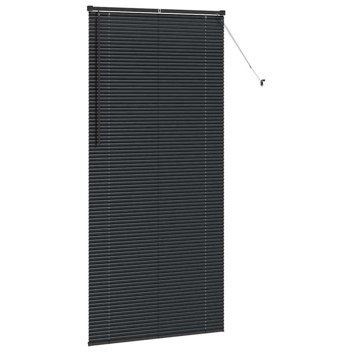 vidaXL Βενετσιάνικες Ρόδες Μαύρο 220 x 105 εκ Αλουμίνιο