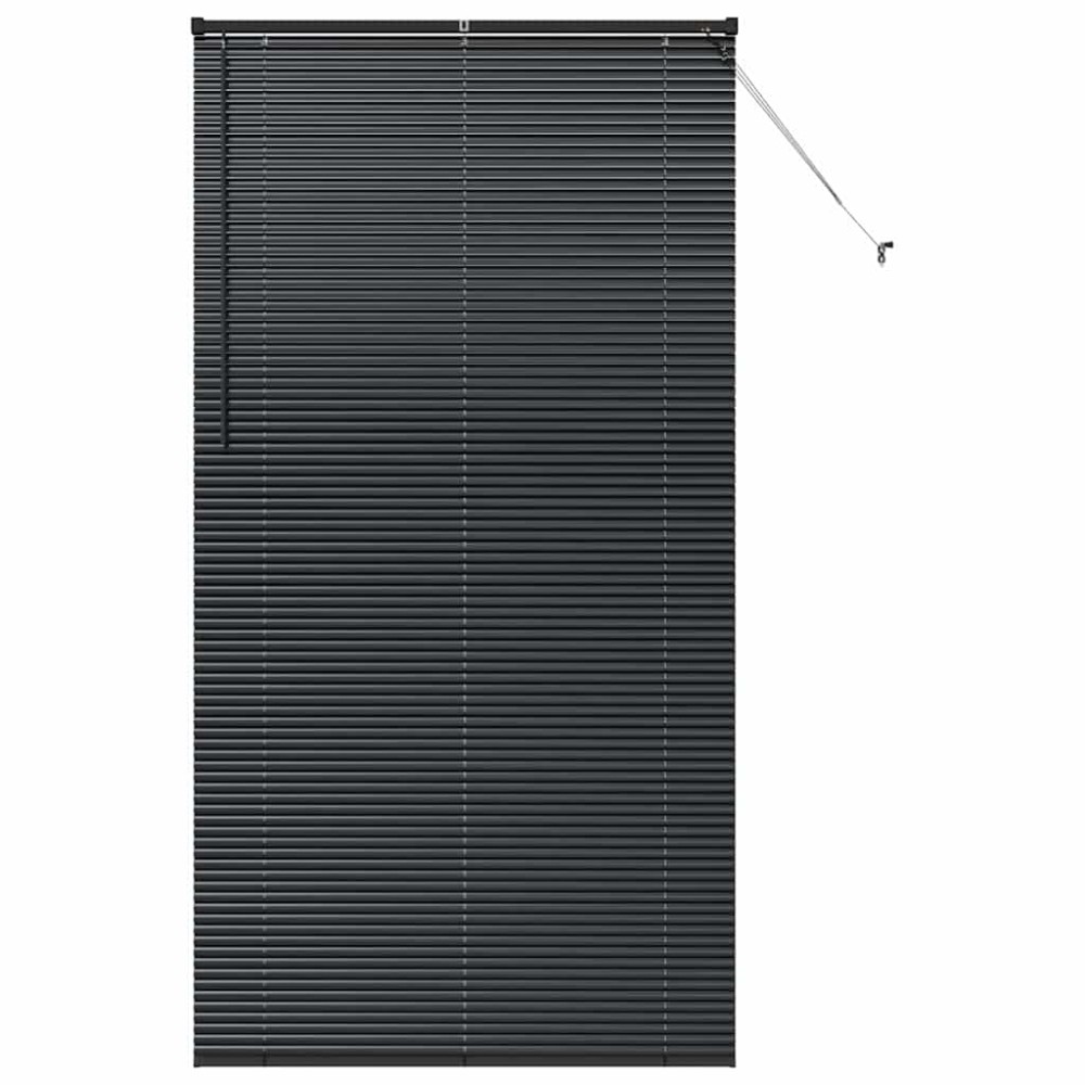 vidaXL Βενετσιάνικες Ρόδες Μαύρο 220 x 110 cm Αλουμίνιο