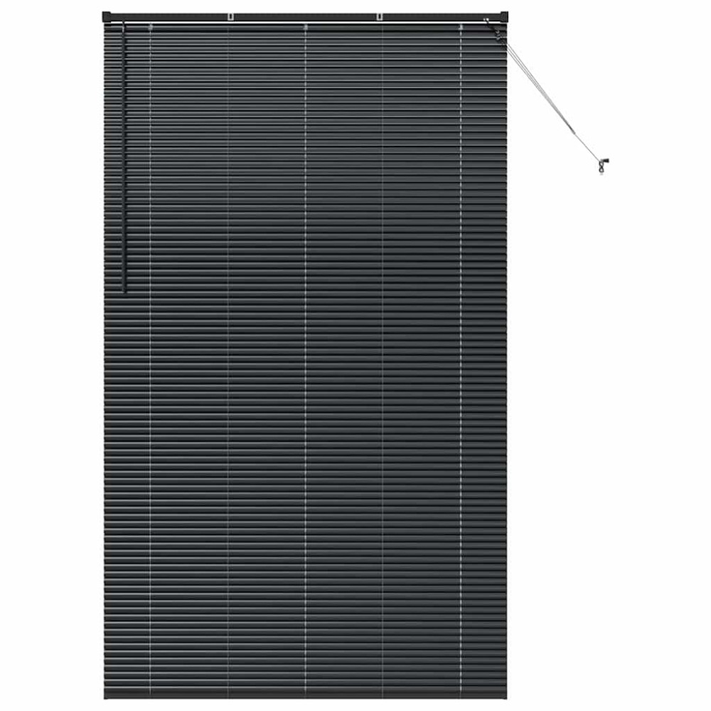vidaXL Βενετσιάνικες Ρόδες Μαύρο 220 x 130 εκ Αλουμίνιο