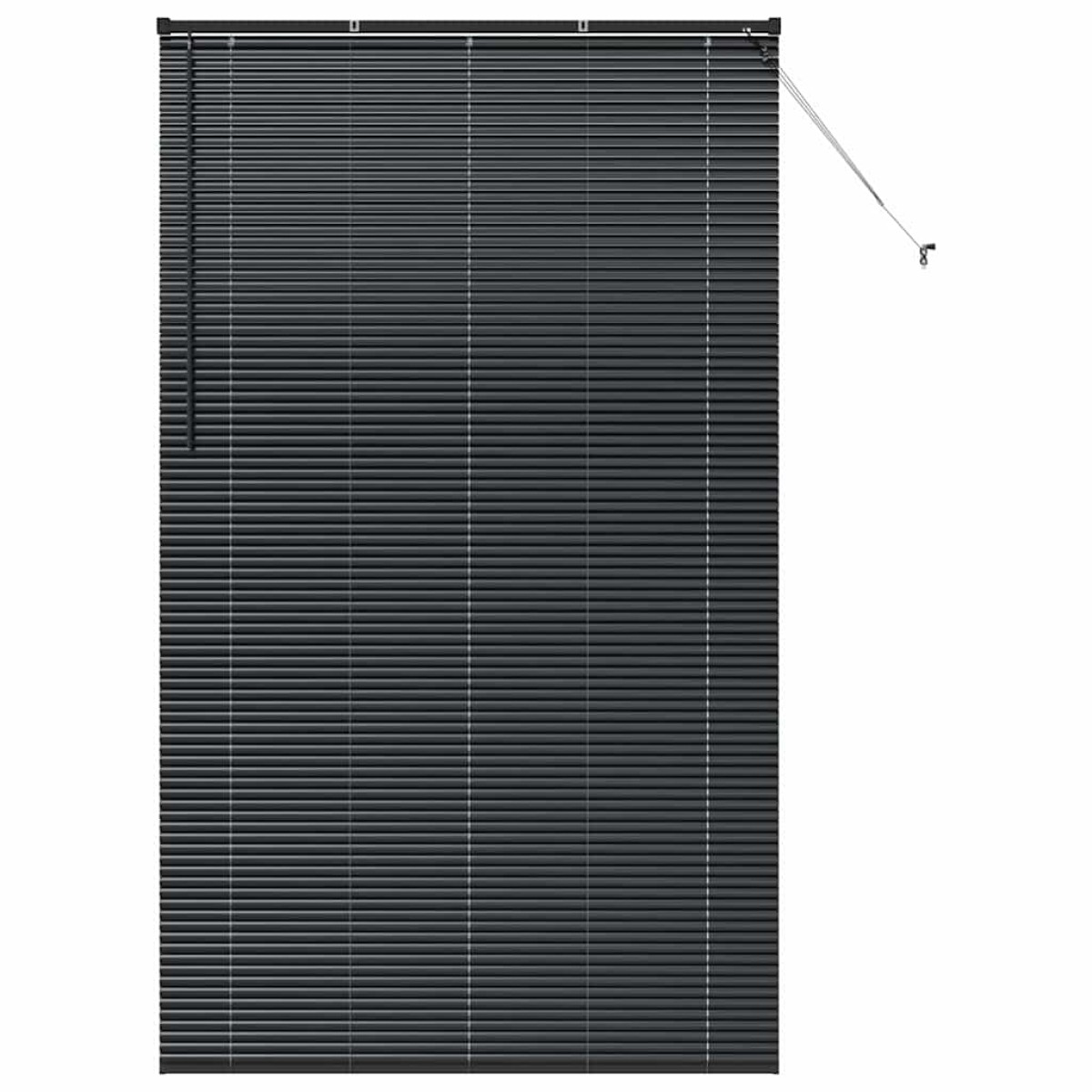 vidaXL Βενετσιάνικες Ρόδες Μαύρο 220 x 130 εκ Αλουμίνιο