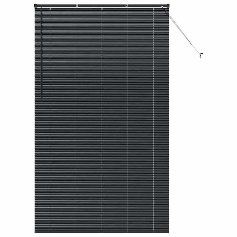 vidaXL Βενετσιάνικες Ρόδες Μαύρο 220 x 130 εκ Αλουμίνιο