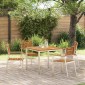 vidaXL Τραπεζαρία 90x90x75 εκ.