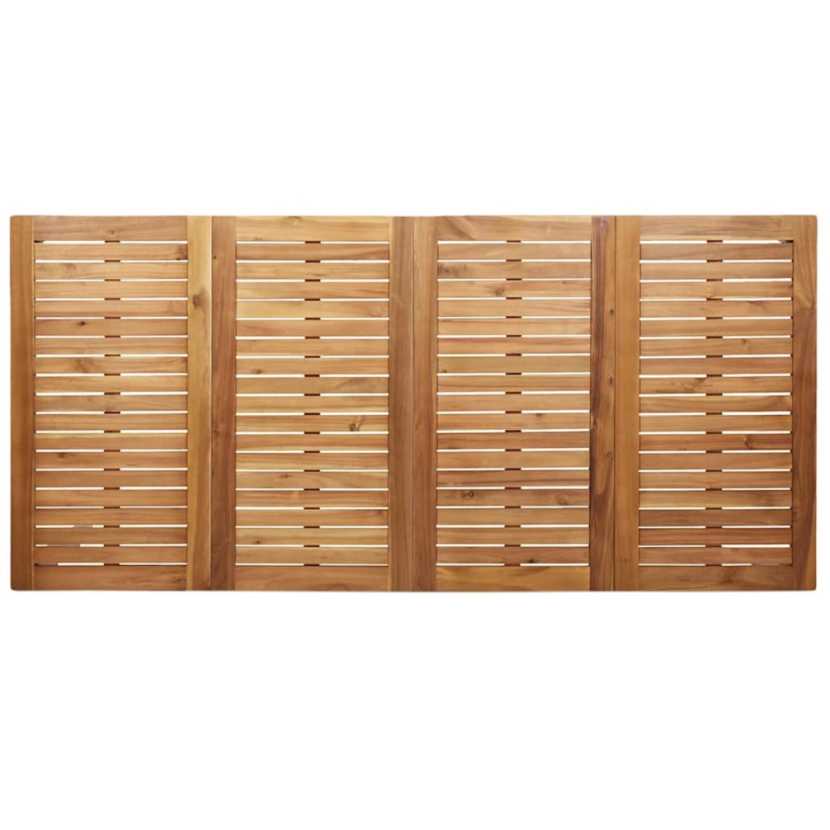 vidaXL Τραπεζαρία 180x90x75 εκ. Στερεό Τεϊκ Ξύλο και Ανοξείδωτο Ατσάλι