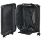 vidaXL Βαλίτσα με κλειδαριά Μαύρο 34 x 23 x 55.5 εκ. ΑΒΣ Πλαστικό