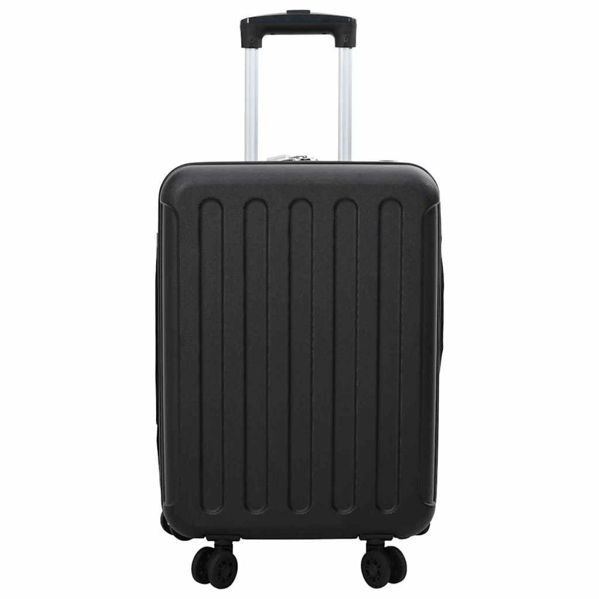vidaXL Βαλίτσα με κλειδαριά Μαύρο 34 x 23 x 55.5 εκ. ΑΒΣ Πλαστικό