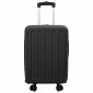 vidaXL Βαλίτσα με κλειδαριά Μαύρο 34 x 23 x 55.5 εκ. ΑΒΣ Πλαστικό