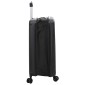 vidaXL Βαλίτσα με κλειδαριά Μαύρο 34 x 23 x 55.5 εκ. ΑΒΣ Πλαστικό