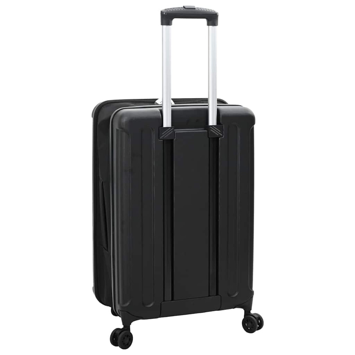 vidaXL Βαλίτσα με κλειδαριά Μαύρο 34 x 23 x 55.5 εκ. ΑΒΣ Πλαστικό