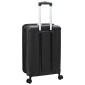 vidaXL Βαλίτσα με κλειδαριά Μαύρο 34 x 23 x 55.5 εκ. ΑΒΣ Πλαστικό