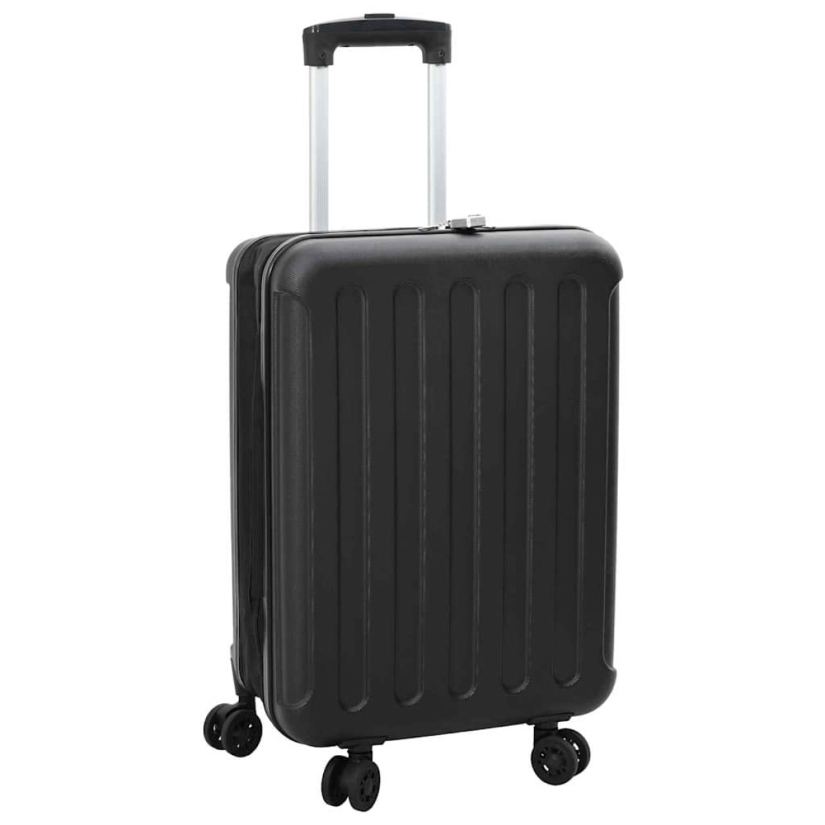 vidaXL Βαλίτσα με κλειδαριά Μαύρο 43 x 27 x 66 εκ. ΑΒΣ Πλαστικό