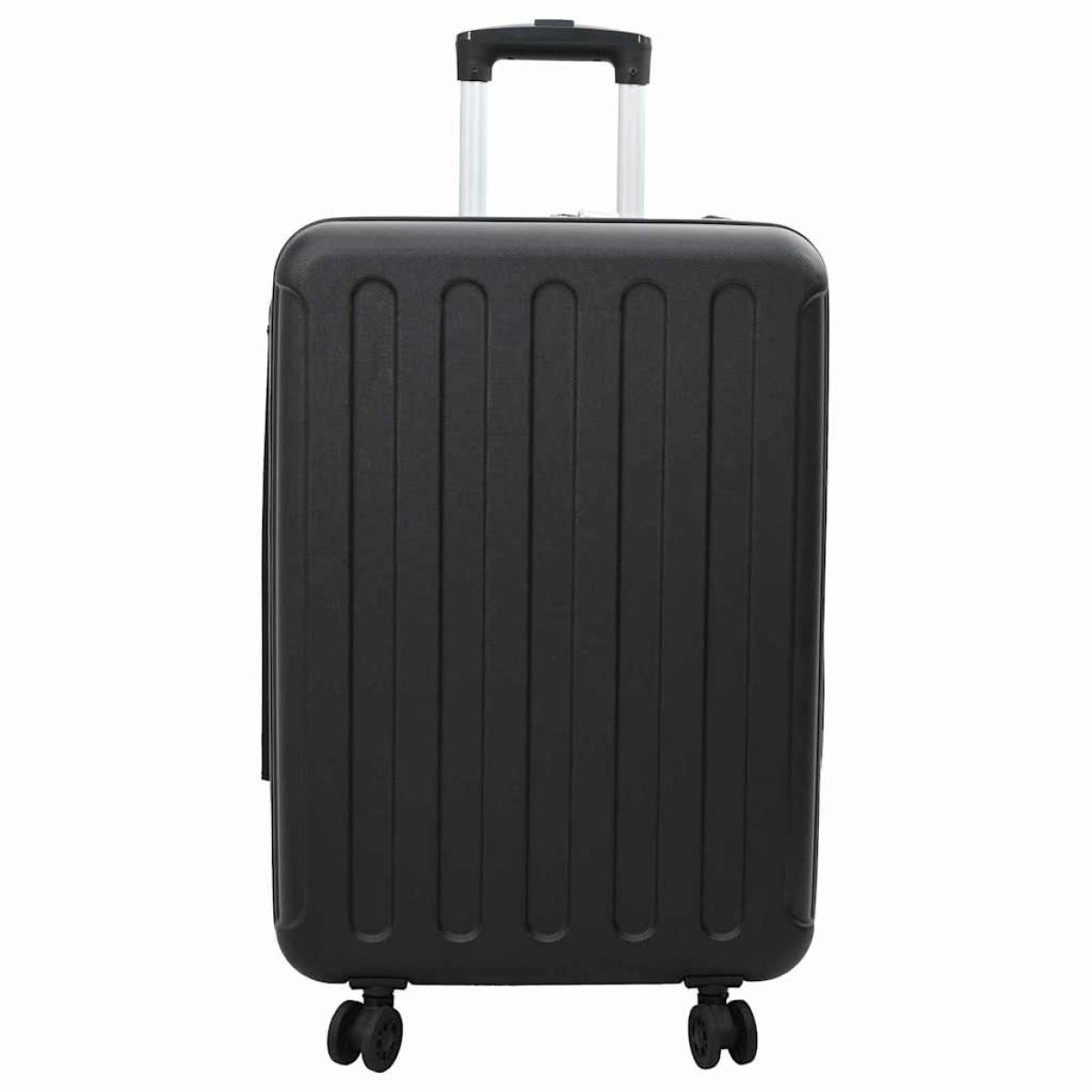 vidaXL Βαλίτσα με κλειδαριά Μαύρο 43 x 27 x 66 εκ. ΑΒΣ Πλαστικό