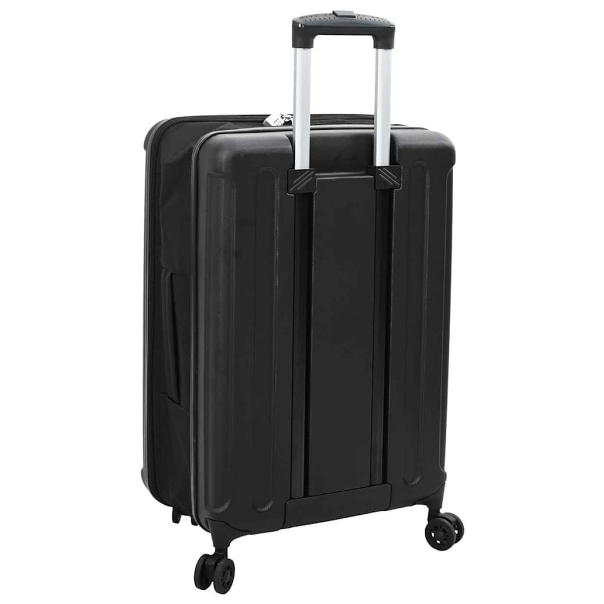 vidaXL Βαλίτσα με κλειδαριά Μαύρο 43 x 27 x 66 εκ. ΑΒΣ Πλαστικό