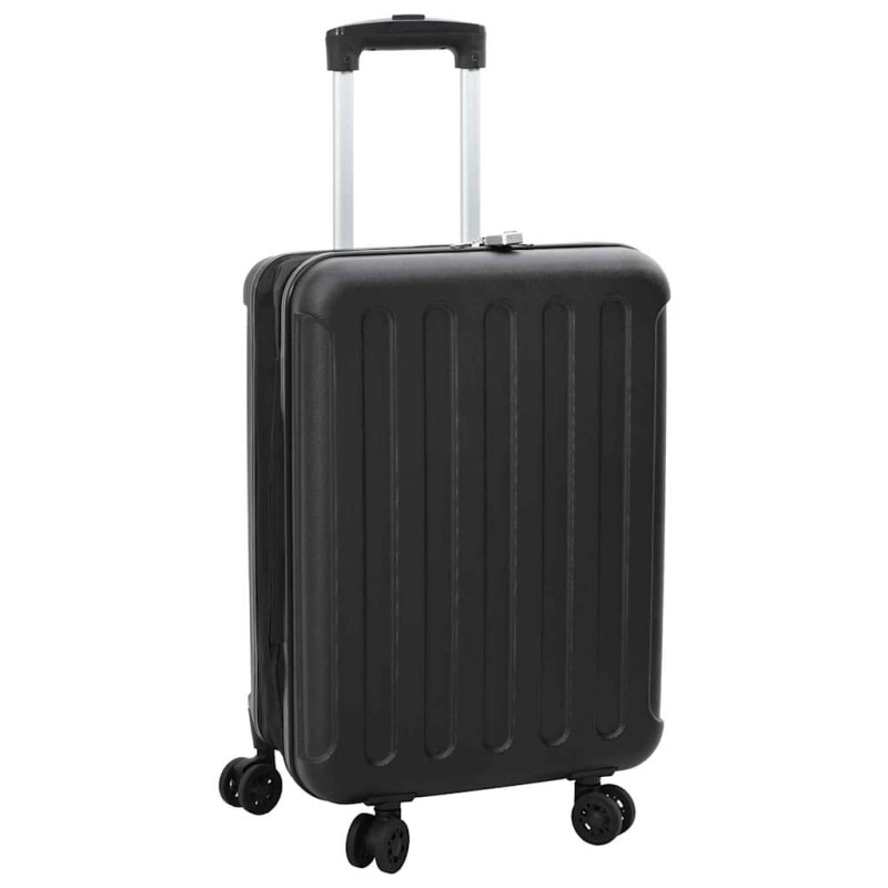 vidaXL Βαλίτσα με κλειδαριά Μαύρο 43 x 27 x 66 εκ. ΑΒΣ Πλαστικό