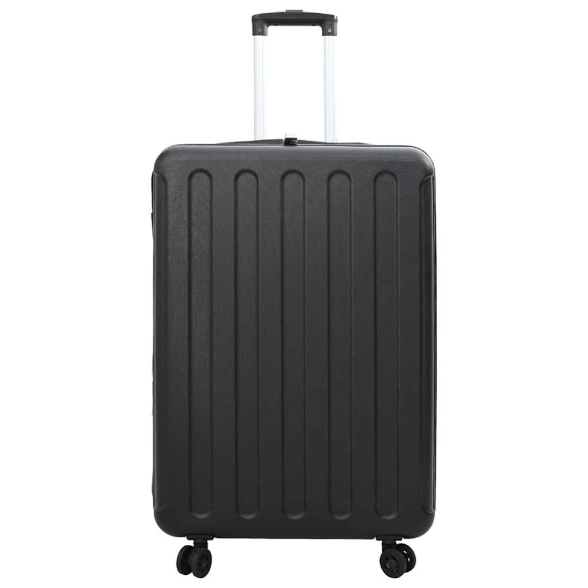 vidaXL Βαλίτσα με κλειδαριά Μαύρο 50 x 30 x 76 εκ. ΑΒΣ Πλαστικό